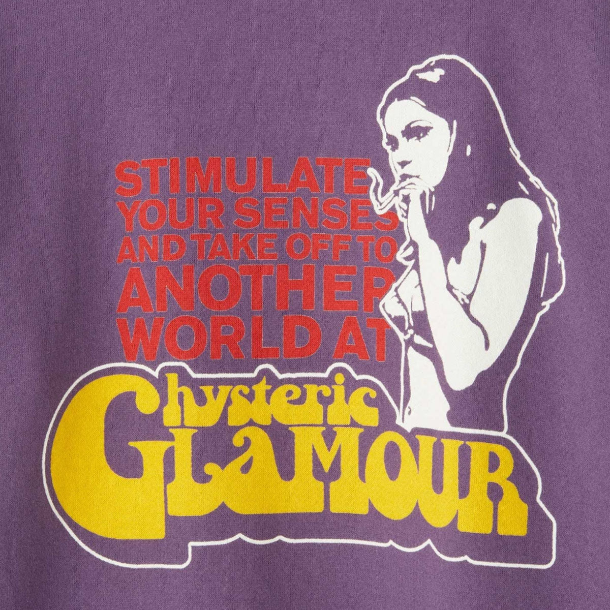 [HYSTERIC GLAMOUR WOMNS]SMOKING GIRL ショート丈パーカー/PURPLE(01233CF03)