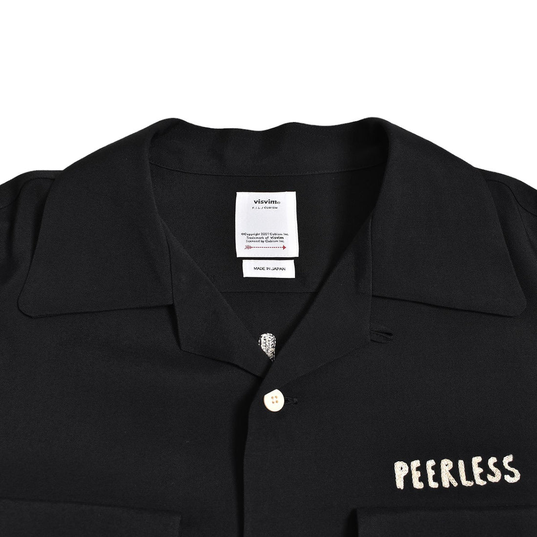 [visvim]KEESEY G.S.SHIRT L/S I.Q.W.T./BLACK(0124105011015)