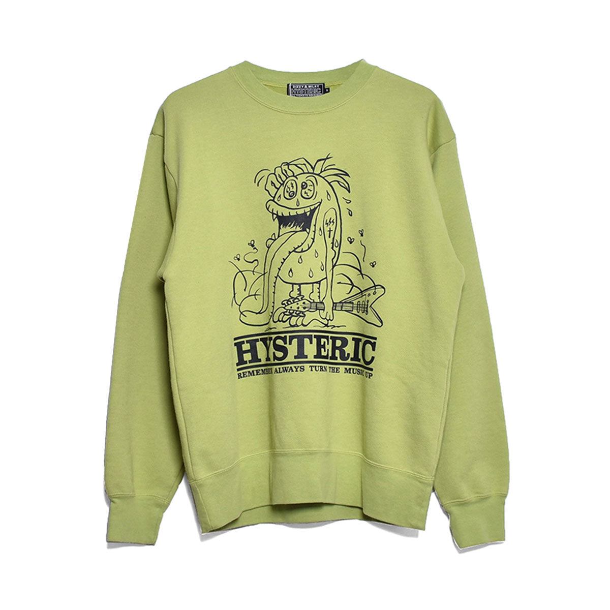 [HYSTERIC GLAMOUR]SBM FLYING V スウェット/GREEN(02233CS03)