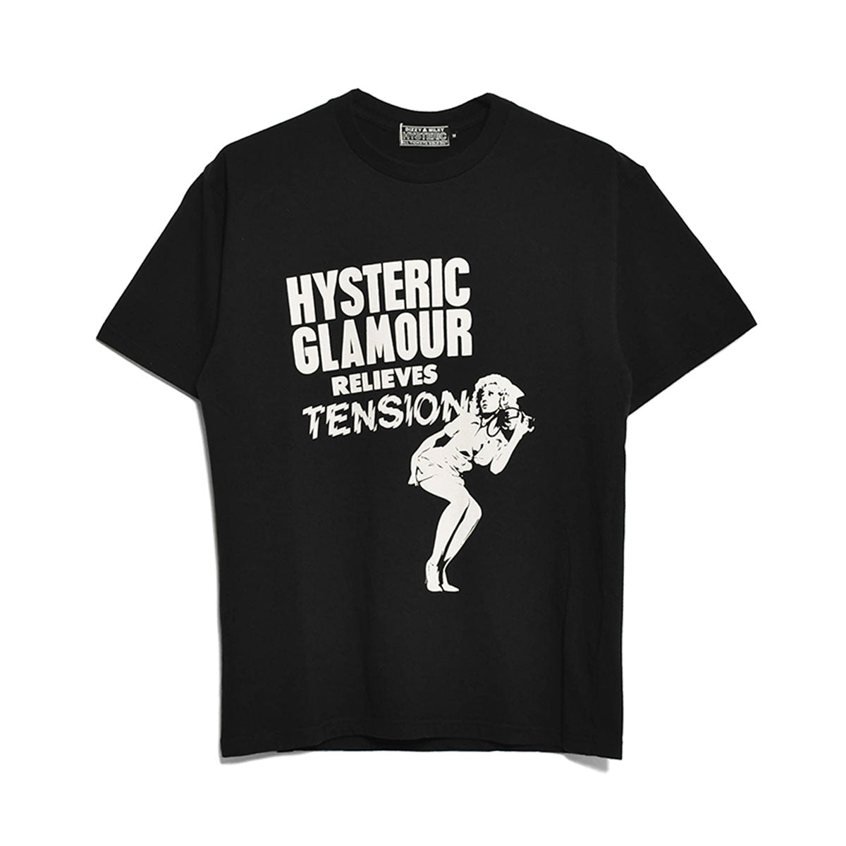 [HYSTERIC GLAMOUR]RELIEVES TENSION Tシャツ/BLACK