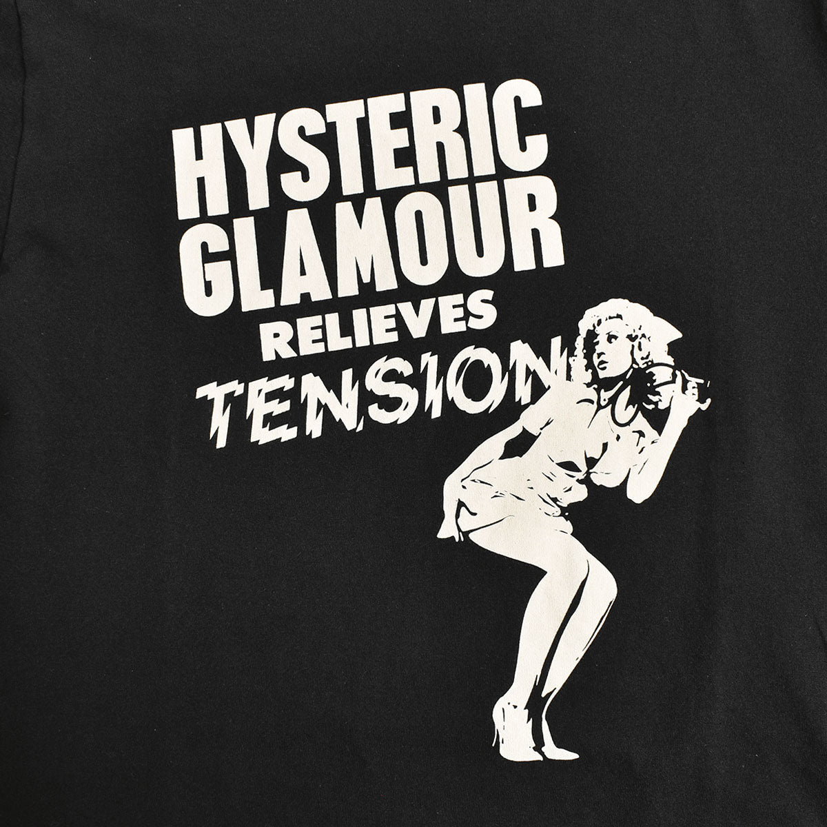 HYSTERIC GLAMOUR]RELIEVES TENSION Tシャツ/BLACK(02233CT02) – R&Co.