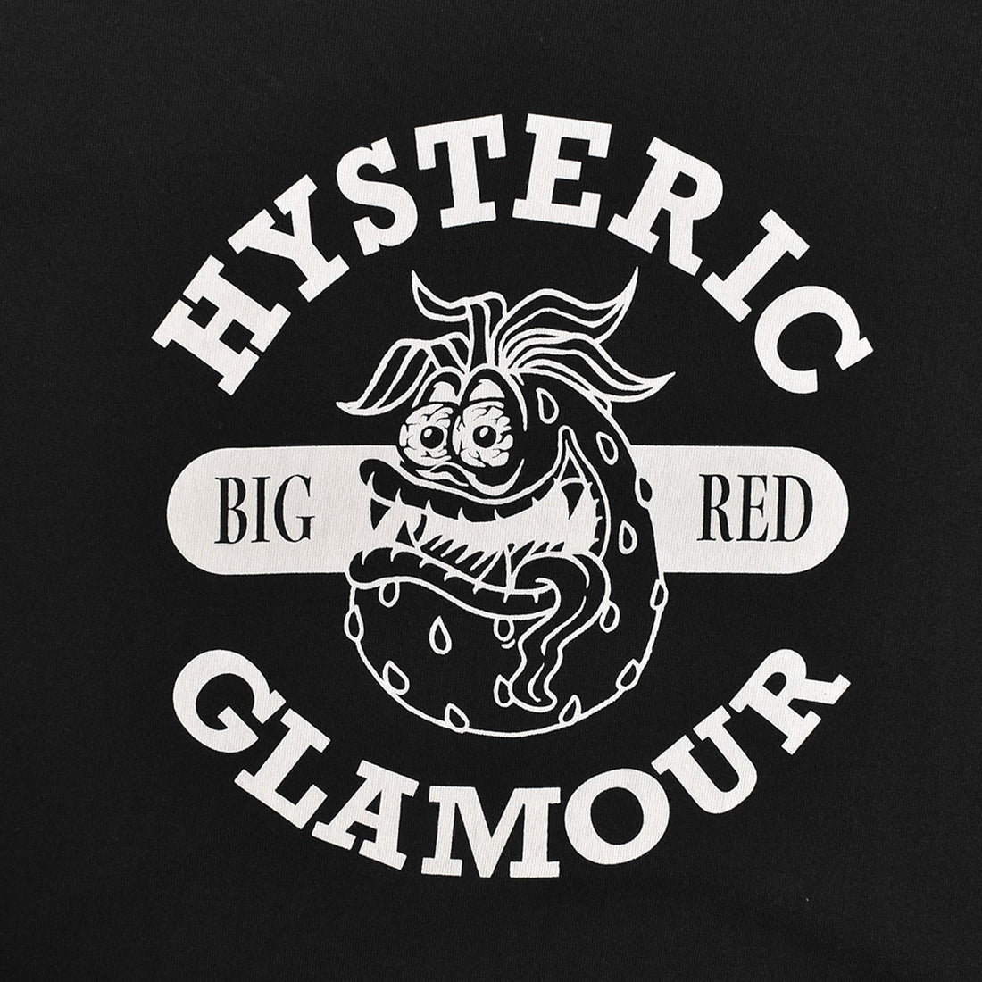 [HYSTERIC GLAMOUR]STM BIG RED Tシャツ/BLACK(02241CT05)