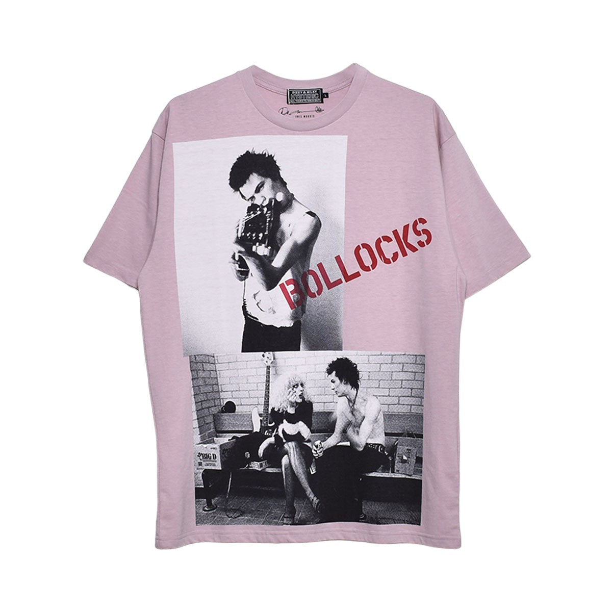 [HYSTERIC GLAMOUR]DENNIS MORRIS/SID AND NANCY Tシャツ/PINK(02241CT24)