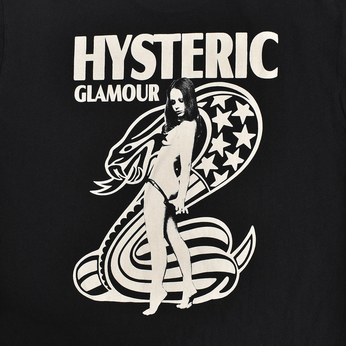 [HYSTERIC GLAMOUR]US COBRA Tシャツ/BLACK(02241CT37)