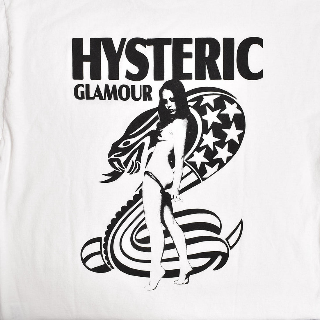 [HYSTERIC GLAMOUR]US COBRA Tシャツ/WHITE(02241CT37)