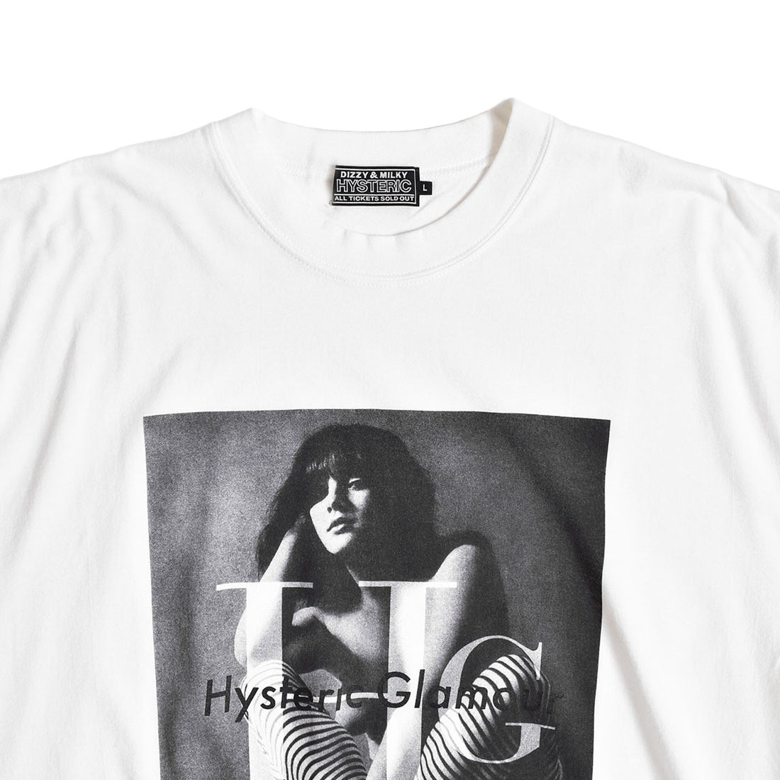 [HYSTERIC GLAMOUR]HG WOMAN Tシャツ/WHITE(02241CT38)