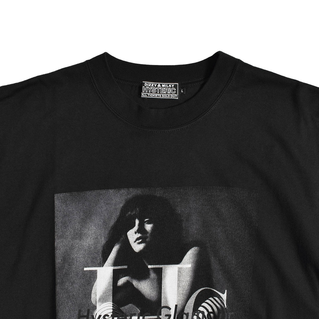 [HYSTERIC GLAMOUR]HG WOMAN Tシャツ/BLACK(02241CT38)