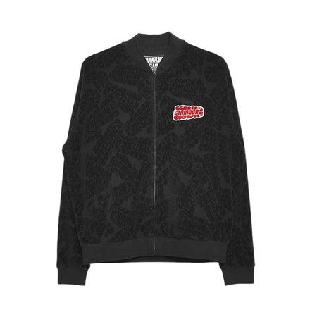 [HYSTERIC GLAMOUR] FLAME LOGO柄ジャカード ジャンパー/BLACK(02243CJ01)