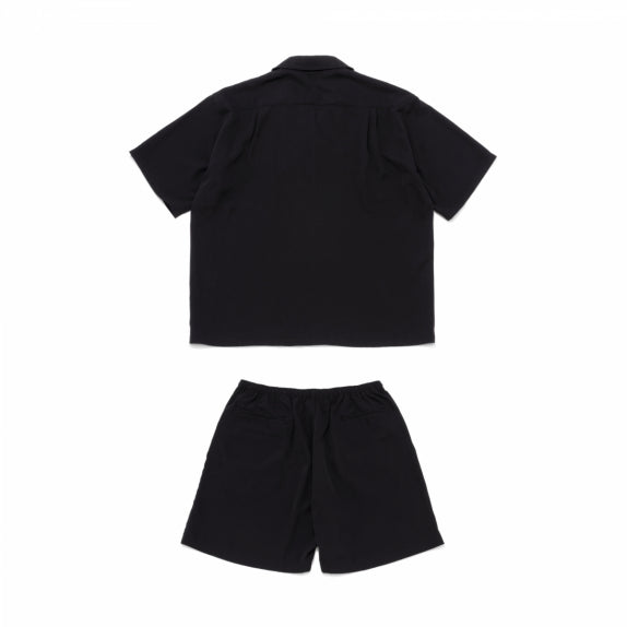 [SEQUEL]SET UP OPEN COLLAR SHIRT & SHORTS/BLACK(SQ-24SS-SHSP-01)