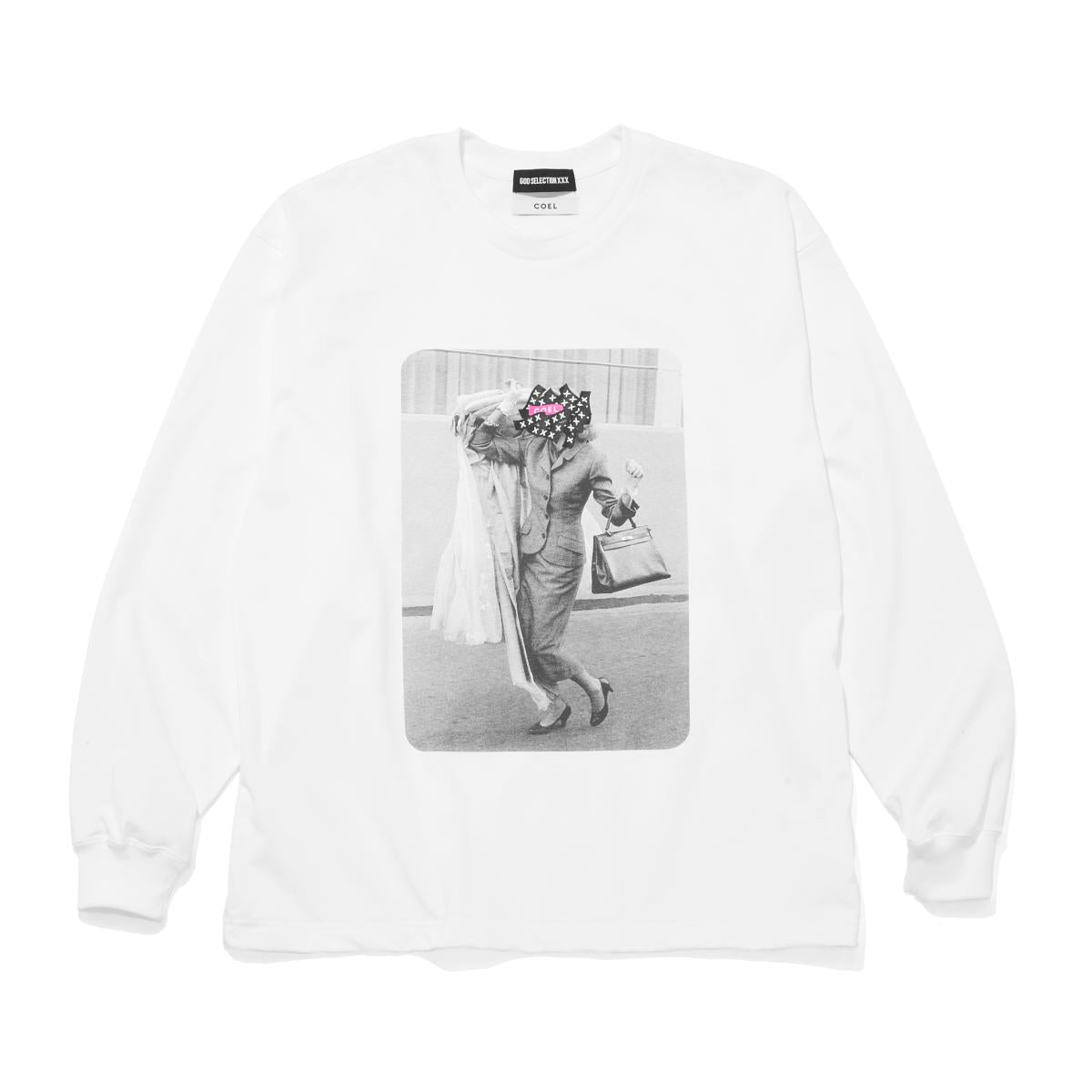 COEL × GOD SELECTION XXX]LONG SLEEVE T-SHIRT/WHITE(GX-S23-CLLT-01