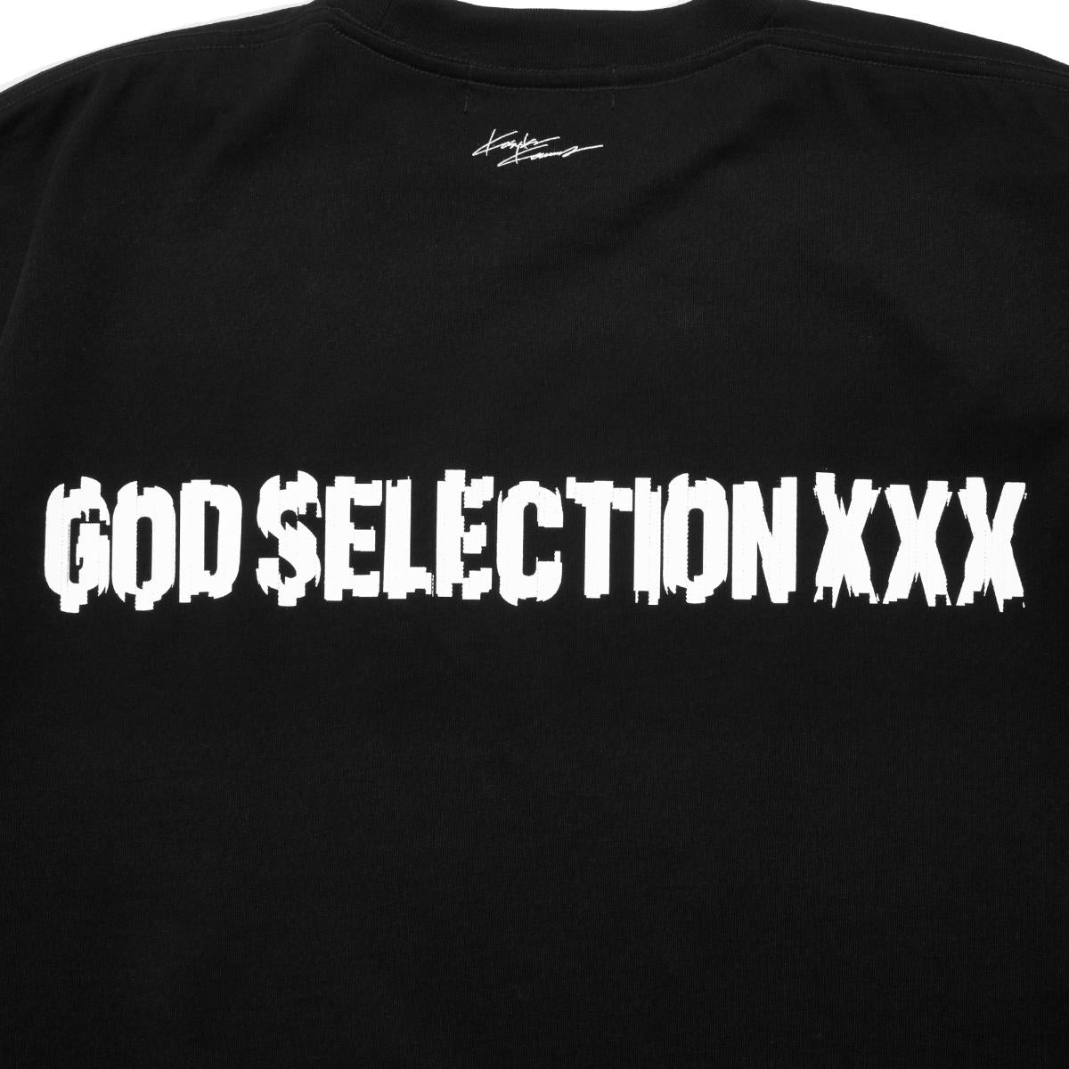 KOUSUKE KAWAMURA × GOD SELECTION XXX]T-SHIRT/BLACK(GX-S23-KKST-01