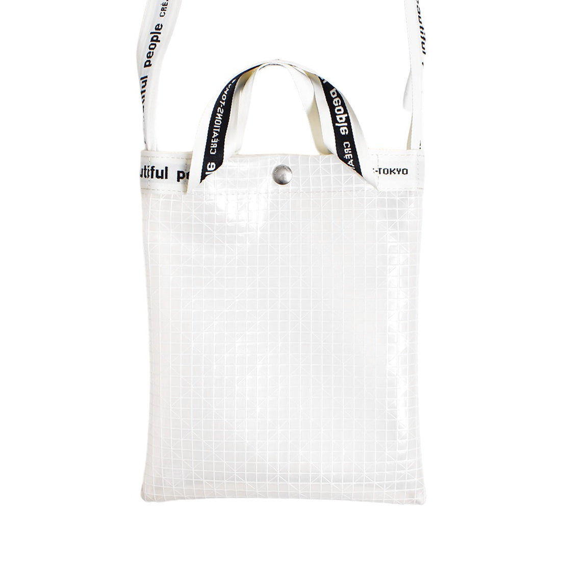 [beautiful people]plaid vinyl logo tape sacoshe bag/CLEAR(1000611929)