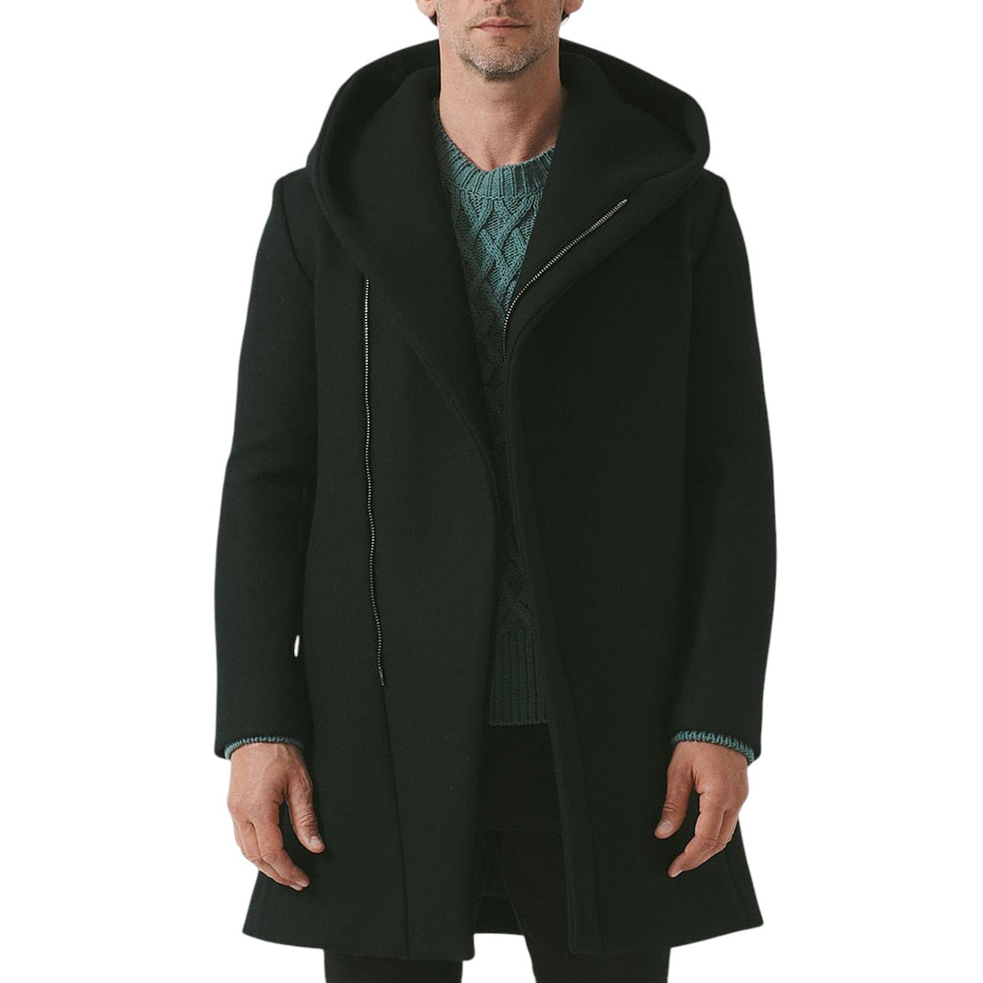 [junhashimoto]WRAP COAT/BLACK(1012420005)