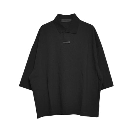 [ESSENTIALS]PIQUE POLO/BLACK(125BT244330F)