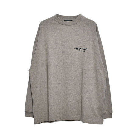 [ESSENTIALS]JERSEY LONG SLEEVE T-SHIRT/HEATHER GRAY(125HO244379F)