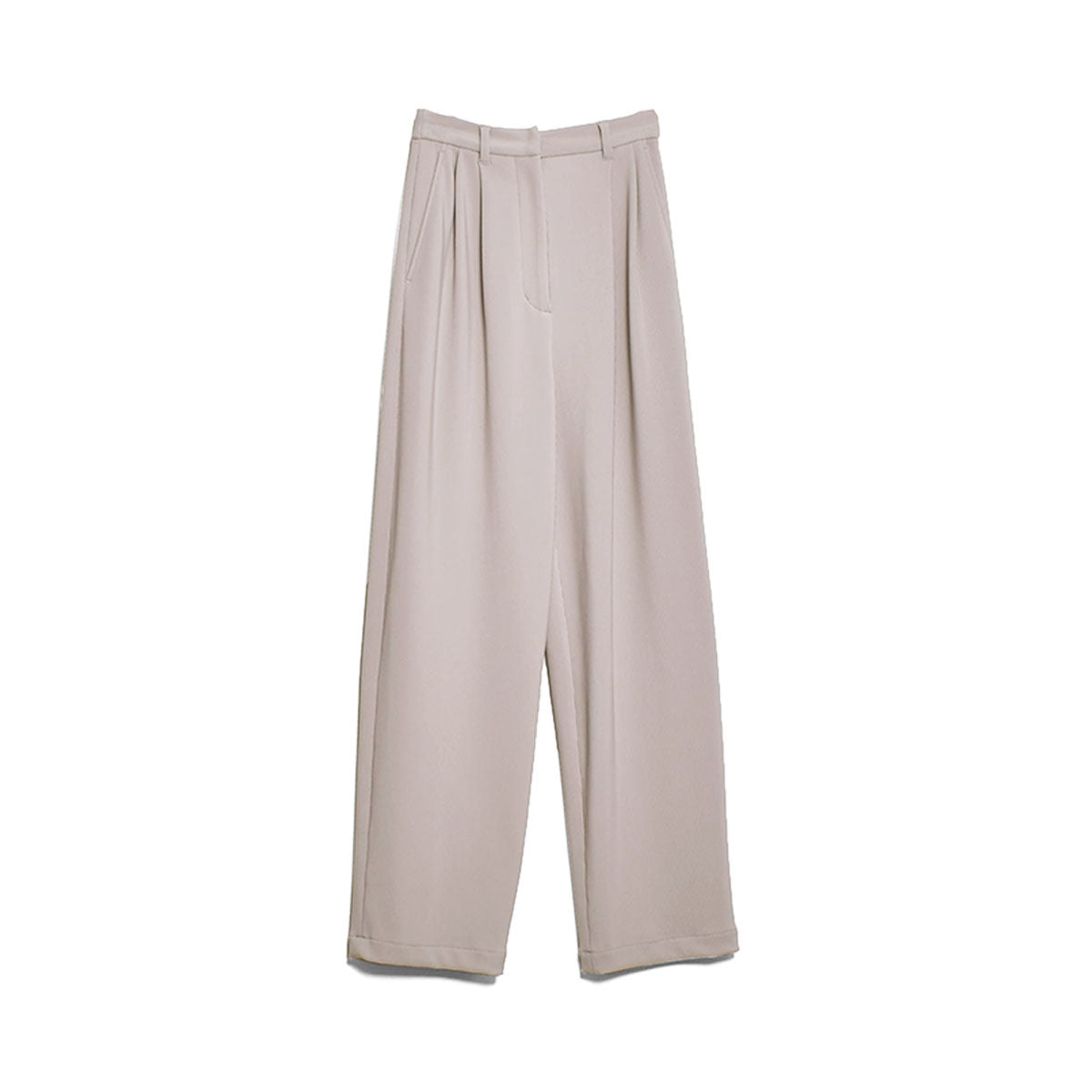 CLANE]RIB STRIPE TUCK PANTS/GREIGE(14110-7222) – R&Co.