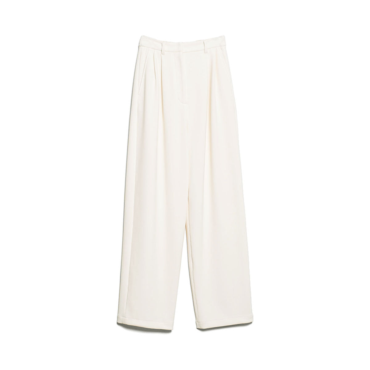 CLANE]RIB STRIPE TUCK PANTS/WHITE(14110-7222) – R&Co.