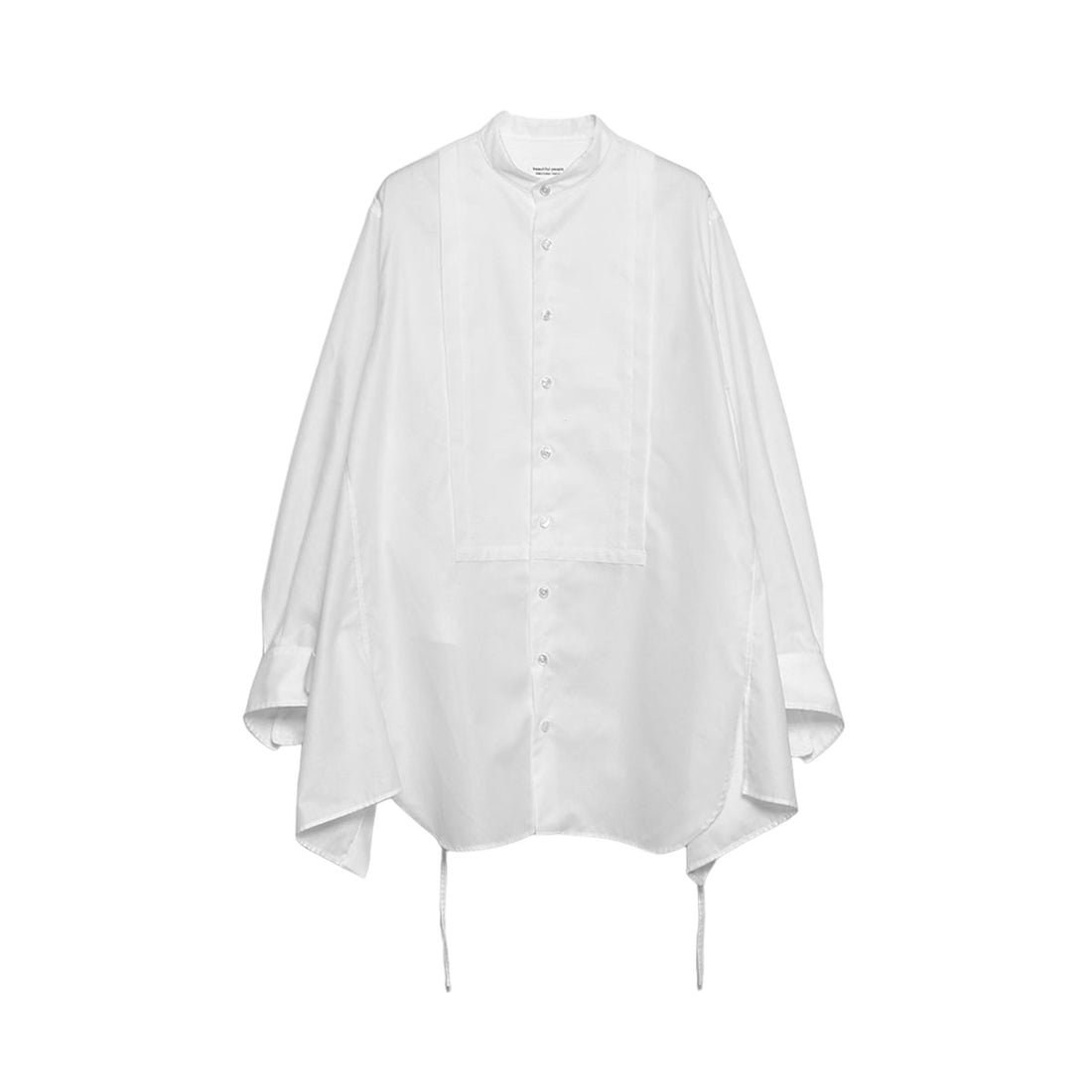 [beautiful people]double-end leno cloth tuxedo blouse/WHITE(1415106005)