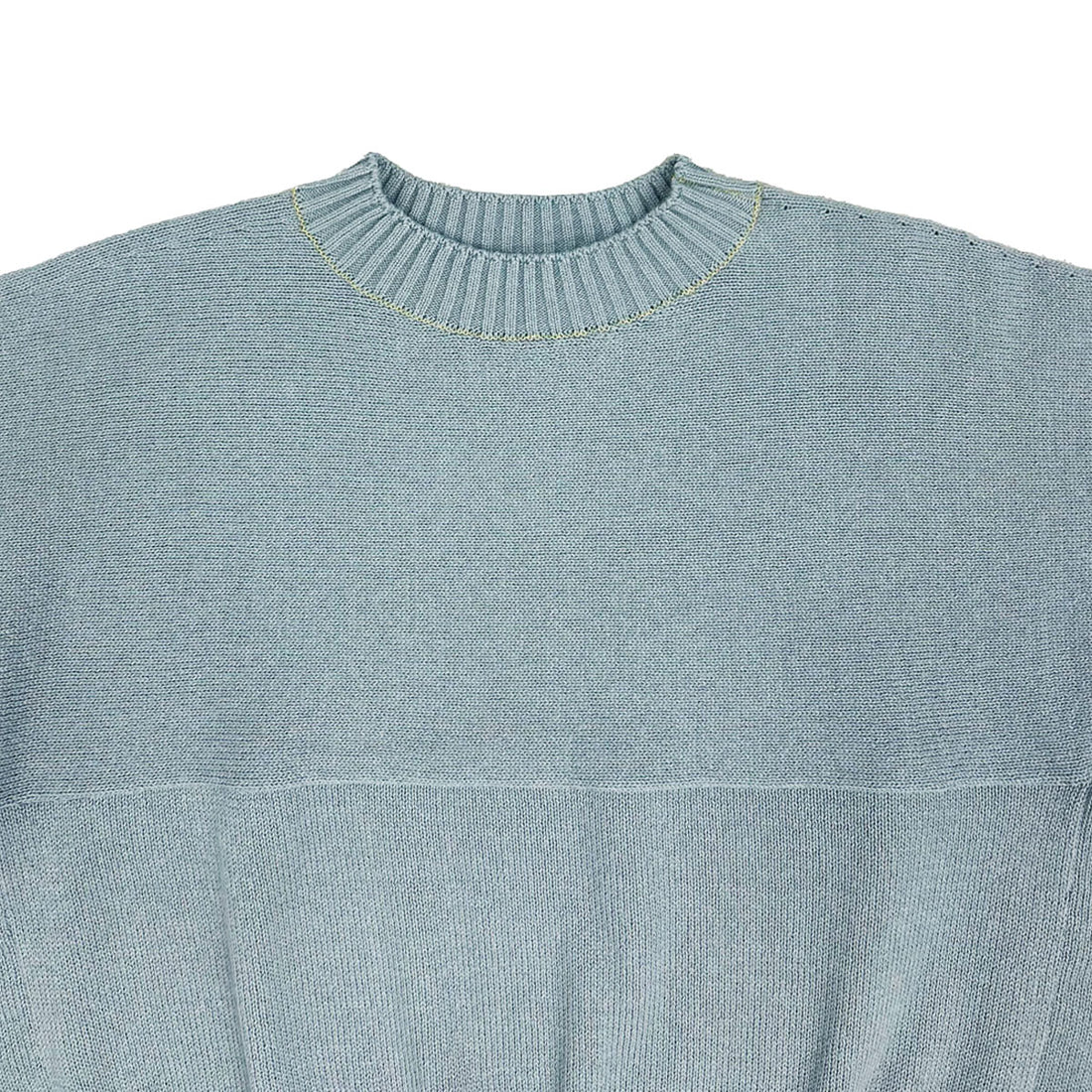 [beautiful people]fluffed cotton knitting pullover/BLUE GRAY(1525210001)