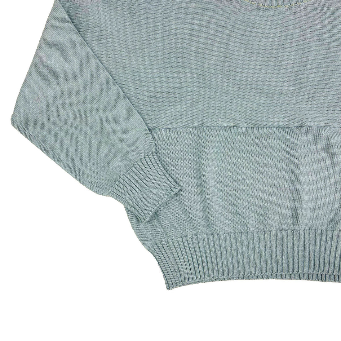 [beautiful people]fluffed cotton knitting pullover/BLUE GRAY(1525210001)