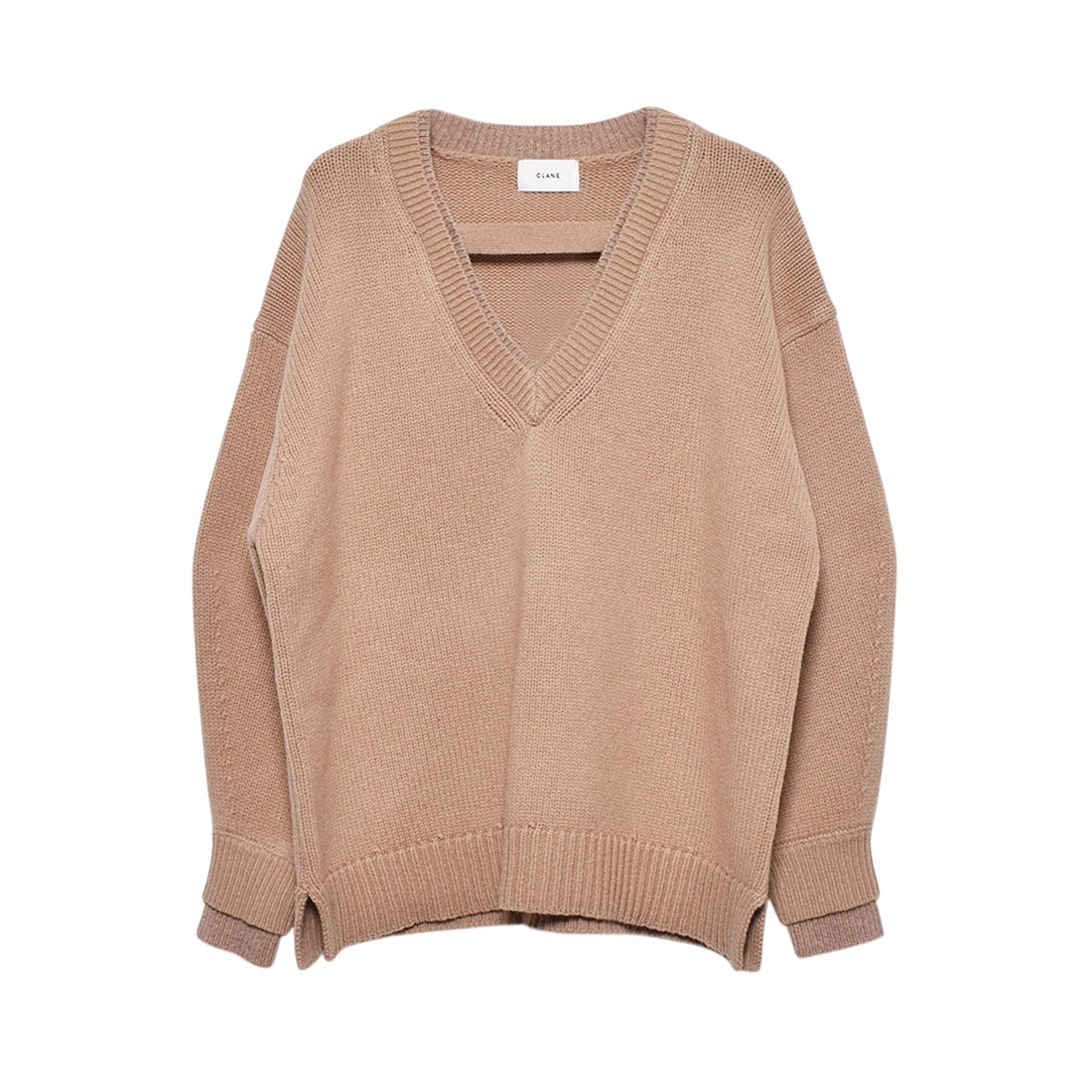 [CLANE]2WAY NECK OVER KNIT TOPS/BEIGE(17106-2442)