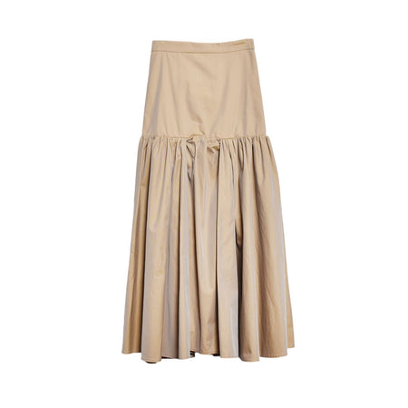 [CLANE]VOLUME GATHER SKIRT/BEIGE(17109-6002)