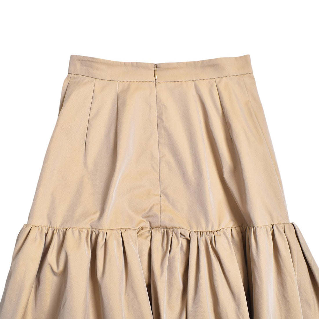 [CLANE]VOLUME GATHER SKIRT/BEIGE(17109-6002)