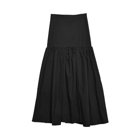 [CLANE]VOLUME GATHER SKIRT/BLACK(17109-6002)