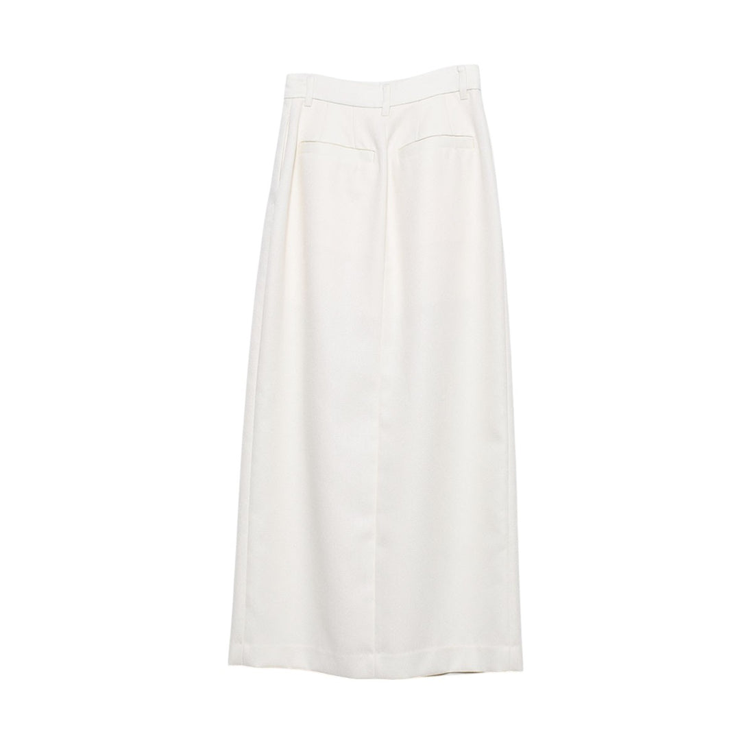 [CLANE]FRONT SLIT TUCK SKIRT/IVORY(17109-6012)