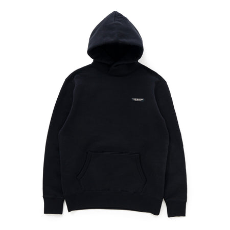 [RATS]FLEECE CROSS NECK HOODIE/BLACK