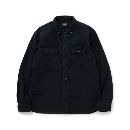 [RATS]MOLESKIN B.D SHIRT/ BLACK