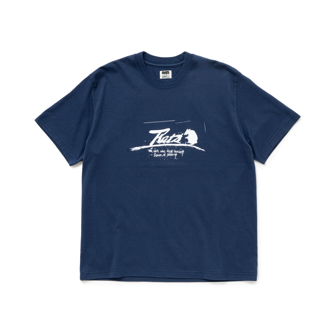 [RATS]SCRIPT LOGO WAY OF LIFE TEE/NAVY