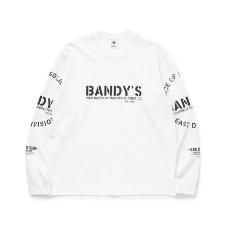 [RATS]STAMP LOGO L/S TEE/WHITE