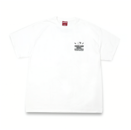 [HIDE AND SEEK]Man&Woman S/S Tee/WHITE