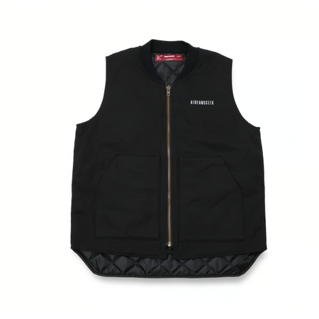 [HIDE AND SEEK]Work Zip Vest(24aw)/BLACK