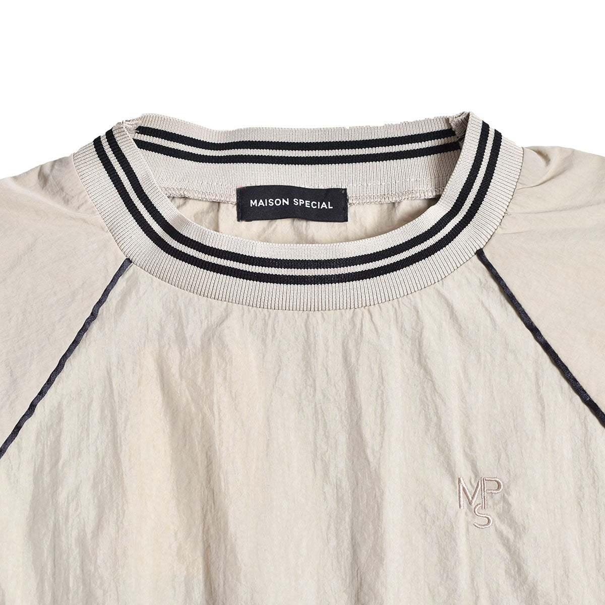 MAISON SPECIAL]Color Piping Nylon Top/BEIGE(21232315305) – R&Co.