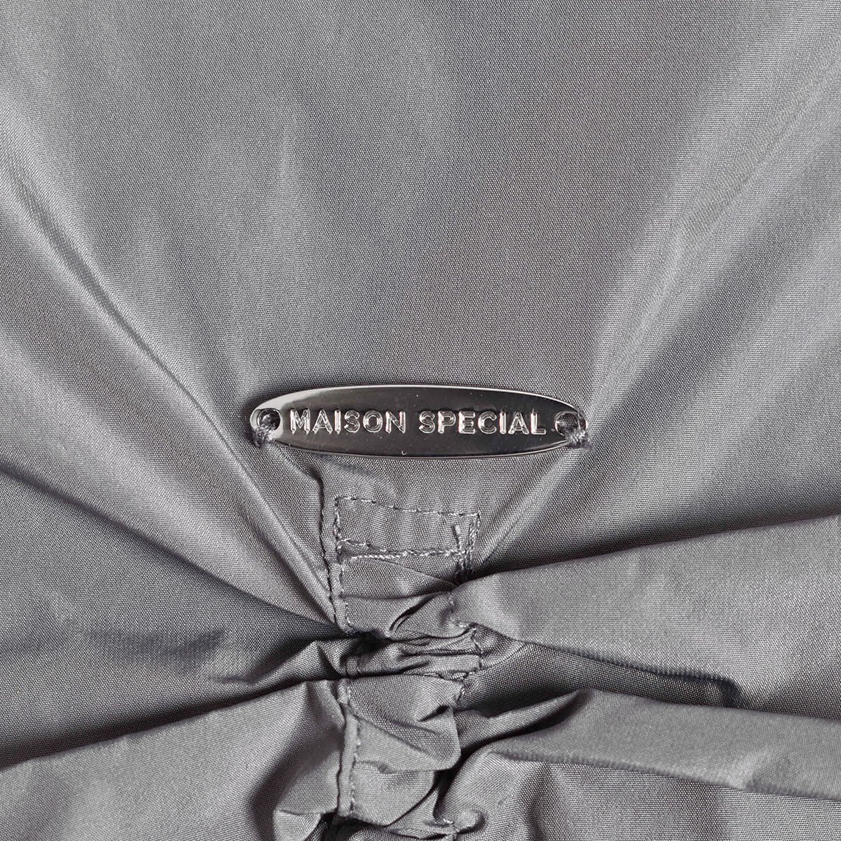 MAISON SPECIAL]パフショルダー2WAYタフタシャツ/GRAY(21241315203