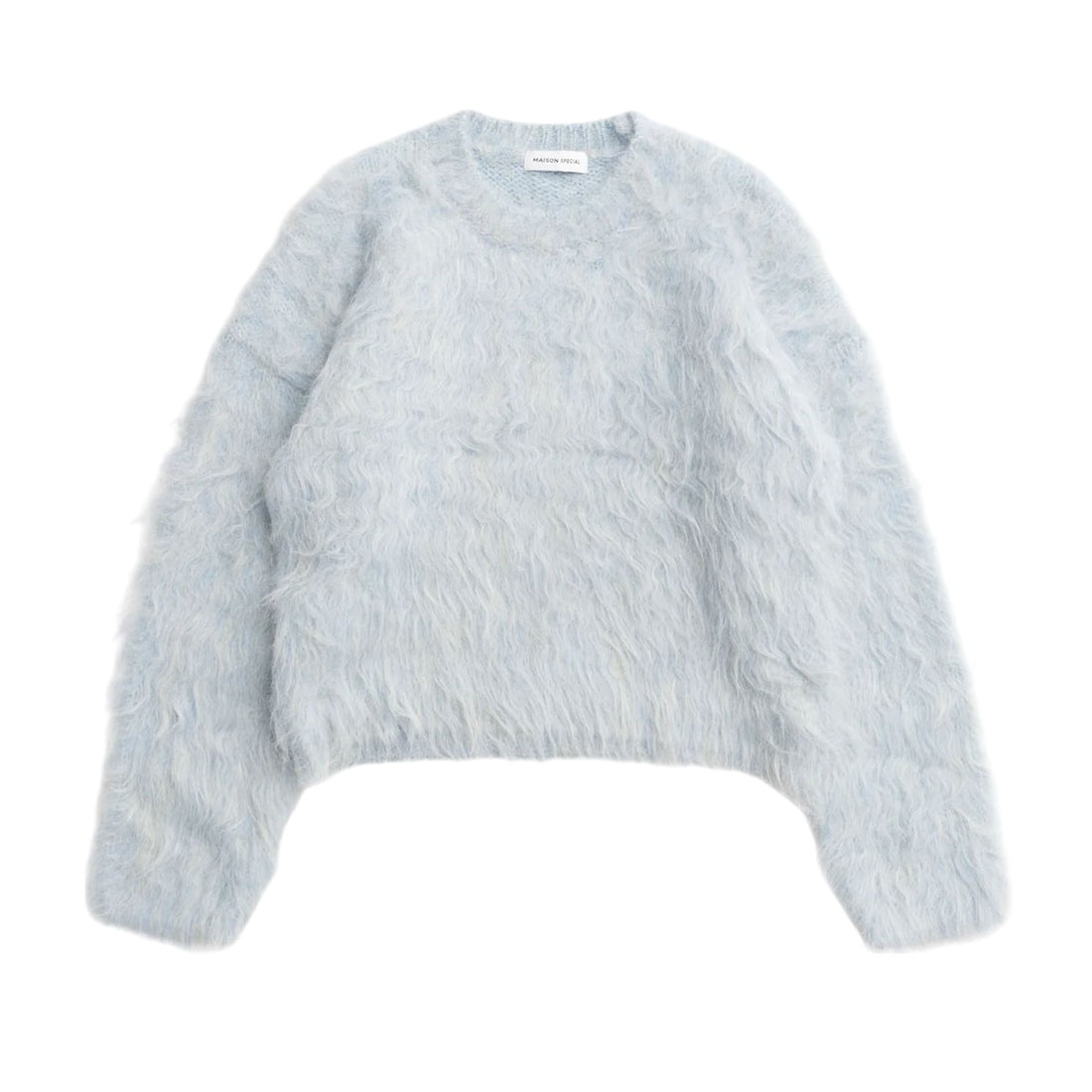 [MAISON SPECIAL]Fluffy Shaggy Knit Pullover/BLUE(21242365702)