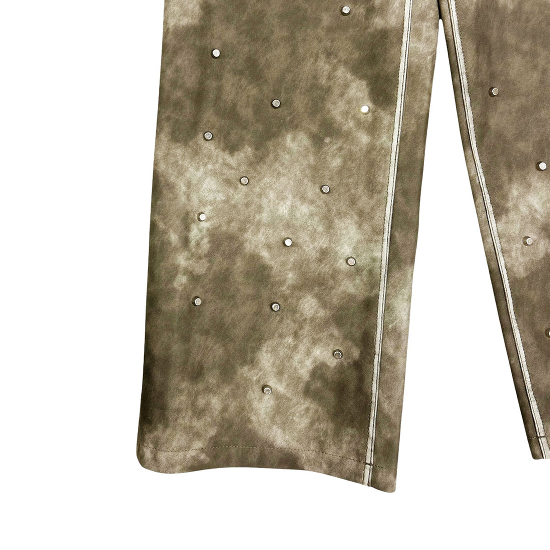 [MAISON SPECIAL]Studs Vegan Leather Straight Pants/C.GRAY(21242465814)