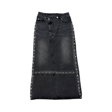 [MAISON SPECIAL]スタッズデニムスカート/BLACK(21251515704)