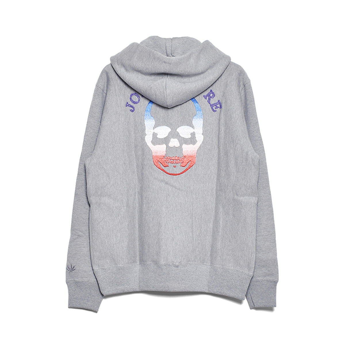 lucien pellat-finet]GRADATION LOGO ZIP HOODIE/GRAY(213-83712