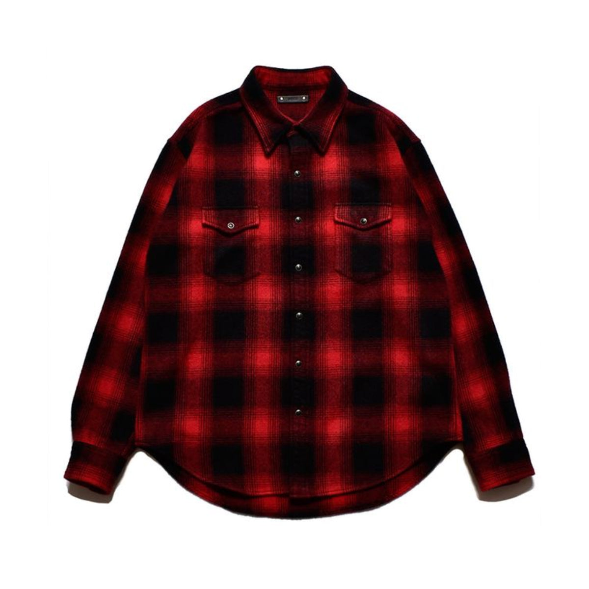 MINEDENIM]Ombre Check Flannel RF Western SH/RED PATTERN(2310-5001 