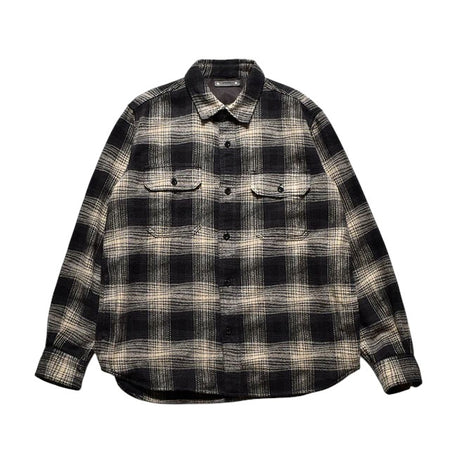 [MINEDENIM]Distortion Ombre Check Flannel Over SH/WPT(2410-5001)