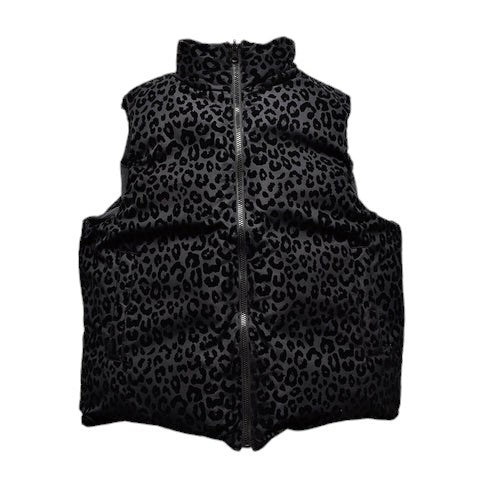 MINEDENIM]B.Leopard Reversible Down Vest/BLACK(2410-9002) – R&Co.