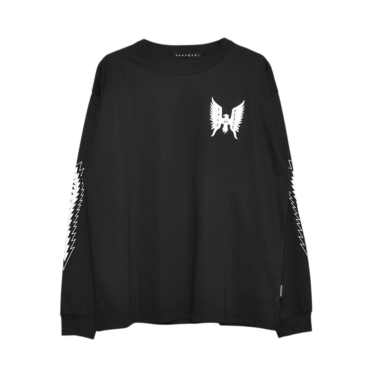 roarguns]EAGLE PRINT L/S T/BLACK(25WGT-01) – R&Co.