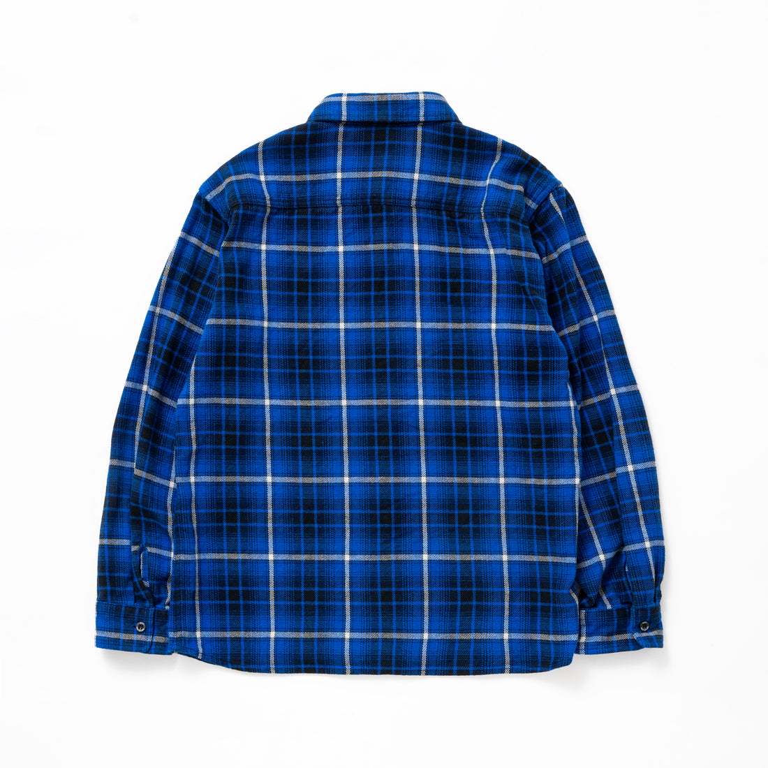 [RATS]COTTON FLANNEL BLUE CHECK SHIRT/BLUE CHECK