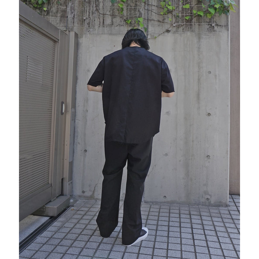 [R&Co.×ASKYY]WIDE LOOSE SLACKS/BLACK(393RH.LIMITED)