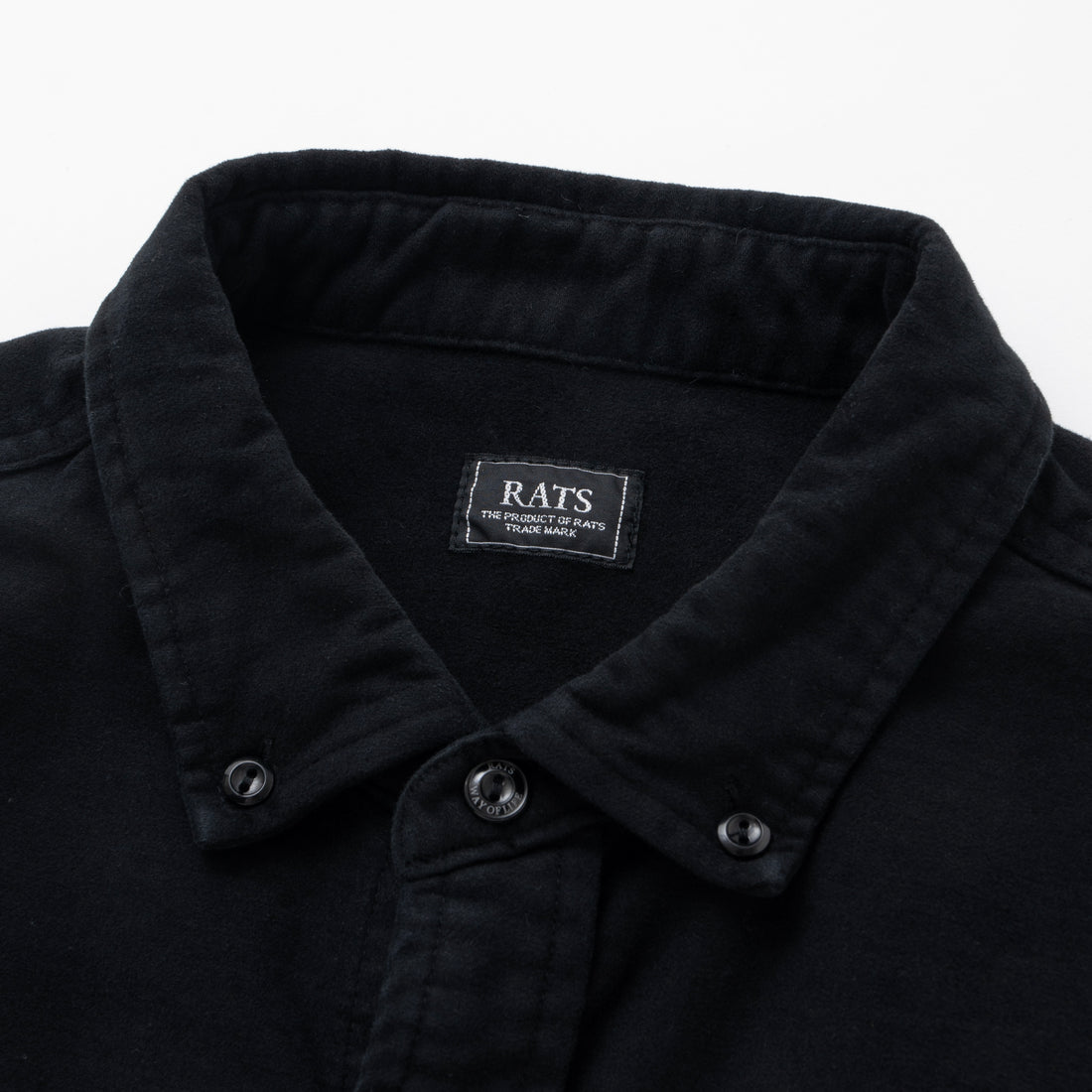 [RATS]MOLESKIN B.D SHIRT/ BLACK