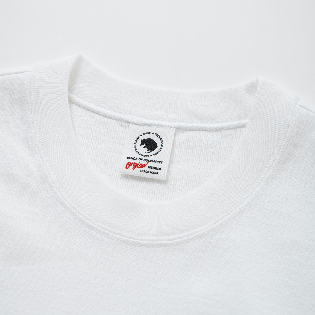 [RATS]STAMP LOGO L/S TEE/WHITE