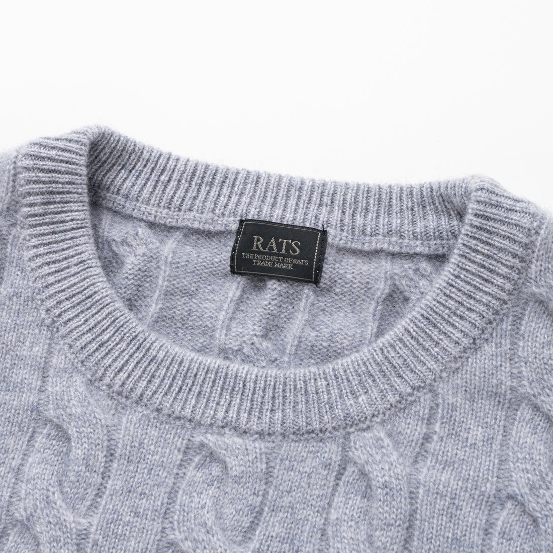 [RATS]CASHMERE CABLE KNIT/GRAY